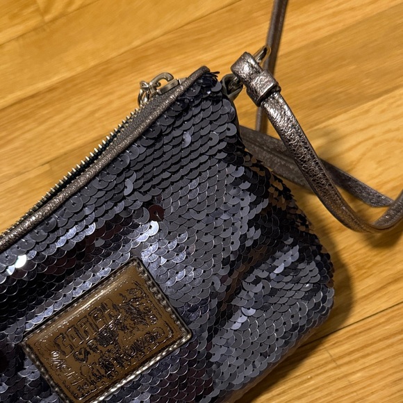 Black Sequin Crossbody Bag - Coach - Picture 4 of 4